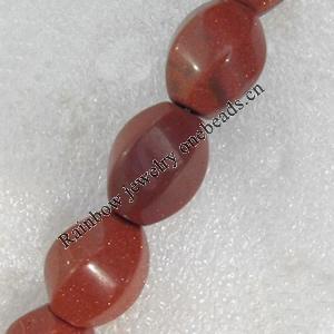 Gold Sand Stone Beads, 15x20mm, Hole:Approx 1.5mm, Sold per 15.7-inch Strand