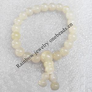 Gemstone Bracelet, Round, 8mm, Length Approx:82mm, Sold by Strand