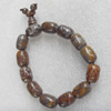 Gemstone Bracelet, Drum, 11x14mm, Length Approx:11cm, Sold by Strand