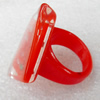 Resin Ring, Diamond, 35x46mm, Sold by Dozen