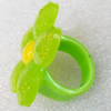 Resin Ring, Flower, 38mm, Sold by Dozen