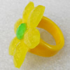 Resin Ring, Flower, 38mm, Sold by Dozen