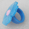 Resin Ring, Flower, 38mm, Sold by Dozen
