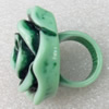 Resin Ring, Flower, 32x36mm, Sold by Dozen