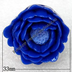 Resin Ring, Flower, 33mm, Sold by Dozen
