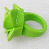 Resin Ring, Flower, 31x35mm, Sold by Dozen