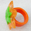 Resin Ring, Flower, 35mm, Sold by Dozen
