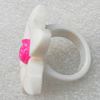 Resin Ring, Flower, 37mm, Sold by Dozen
