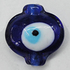 Turkish Handmade Lampwork Glass Evil Eye Beads, Lantern 20x19mm Hole:1.5mm, Sold by Bag