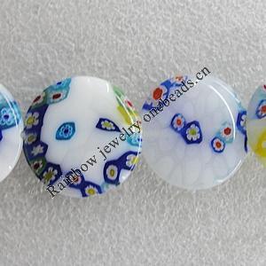 Opal Beads, Flat Round 25mm Hole:1.5mm, Sold by Group