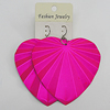 Iron Earring, Heart 58x58mm, Sold by Group