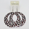 Iron Earring, Flat Round 60mm, Sold by Group