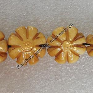 Tibetan Yak Bone Beads, 17mm Hole:2mm, Sold by Bag