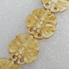 Tibetan Yak Bone Beads, Butterfly 17mm Hole:2mm, Sold by Bag