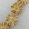 Tibetan Yak Bone Beads, Flower 17mm Hole:2mm, Sold by Bag