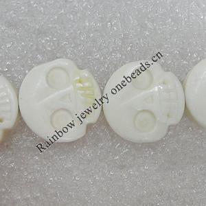 Tibetan Yak Bone Beads, Skeleton 17mm Hole:2mm, Sold by Bag