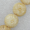 Tibetan Yak Bone Beads, Flat Round 13mm Hole:1.5mm, Sold by Bag