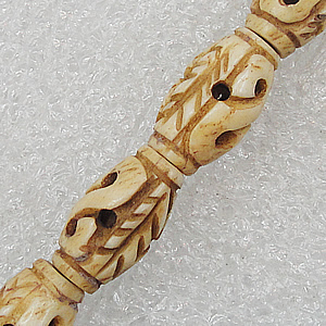Tibetan Yak Bone Beads, 15x9mm Hole:2mm, Sold by Bag
