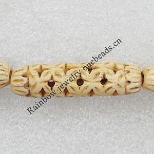 Tibetan Yak Bone Beads, 10x35mm Hole:2mm, Sold by Bag