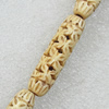 Tibetan Yak Bone Beads, 10x35mm Hole:2mm, Sold by Bag