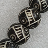 Tibetan Yak Bone Beads, Round 10mm Hole:1mm, Sold by Bag