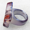 Resin Ring, Butterfly, 36x25mm, Sold by Dozen