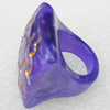 Resin Ring, Square, 27mm, Sold by Dozen