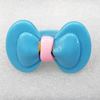Resin Ring, Bowknot, 49x32mm, Sold by Dozen