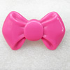 Resin Ring, Bowknot, 58x37mm, Sold by Dozen
