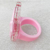 Resin Ring, Butterfly, 38x30mm, Sold by Dozen