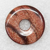 Gold sand stone Pendant, Donut, O:30mm I:8mm, Sold by PC