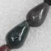 India Agate Beads, Teardrop, 8x13mm, Hole:Approx 1mm, Sold per 15.7-Inch Strand