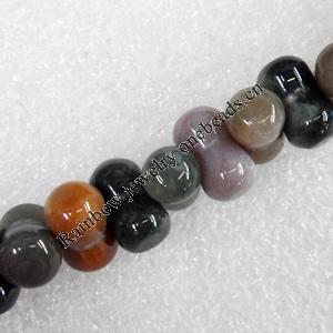 India Agate Beads, 11x7mm, Hole:Approx 1mm, Sold per 15.7-Inch Strand