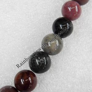 India Agate Beads, Round, 6mm, Hole:Approx 1mm, Sold per 15.7-Inch Strand