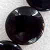 Black Agate Beads, Flat Round, 20x5mm, Hole:Approx 1mm, Sold per 15.7-inch Strand