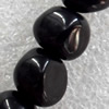 Black Agate Beads, Nugget, 11x9mm, Hole:Approx 1mm, Sold per 15.7-inch Strand