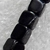 Black Agate Beads, Cube, 4mm, Hole:Approx 1mm, Sold per 15.7-inch Strand
