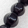 Black Agate Beads, 14mm, Hole:Approx 1mm, Sold per 15.7-inch Strand