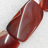 Red Agate Beads, Rectangle, 30x50mm, Hole:Approx 1mm, Sold per 15.7-inch Strand