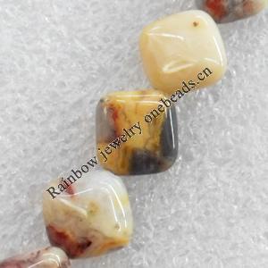 Crazy Agate Beads, Diamond, 25mm, Hole:Approx 1mm, Sold per 15.7-inch Strand
