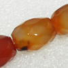 Red Agate Beads, Faceted Tube, 13x18mm, Hole:Approx 1.5mm, Sold per 15.7-inch Strand