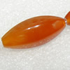Red Agate Beads, Faceted Horse eye, 29x13mm, Hole:Approx 1.5mm, Sold per 15.7-inch Strand