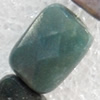 India Agate Beads, Faceted Rectangle, 10x14mm, Hole:Approx 1mm, Sold by PC