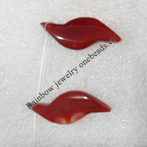 Red Agate Beads, 15x40mm, Hole:Approx 1.5mm, Sold per 15.7-inch Strand