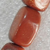 Gold Sand Stone Beads, 12x7mm, Hole:Approx 1mm, Sold per 15.7-inch Strand