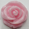Resin Cabochons, No Hole Headwear & Costume Accessory, Flower, About 18mm in diameter, Sold by Bag