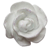 Resin Cabochons, No Hole Headwear & Costume Accessory, Flower, About 27mm in diameter, Sold by Bag