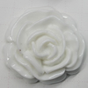 Resin Cabochons, No Hole Headwear & Costume Accessory, Flower, About 32mm in diameter, Sold by Bag