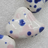 Ceramics Beads, Heart 26x26mm Hole:2mm, Sold by Bag