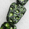 Ceramics Beads, 37x27mm Hole:2mm, Sold by Bag